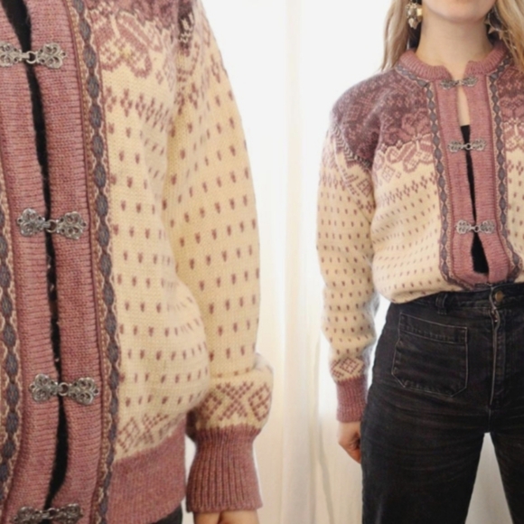 Dale of Norway wool cardigan jacket - Picture 1 of 7